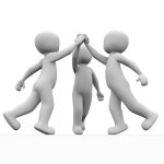 Families interacting in a local community environment